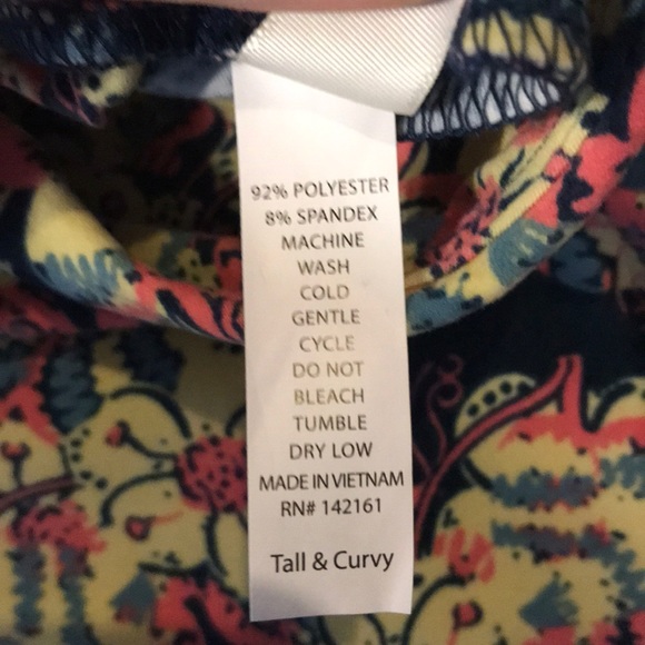 LuLaRoe Tall & Curvy leggings NWT - Picture 4 of 6